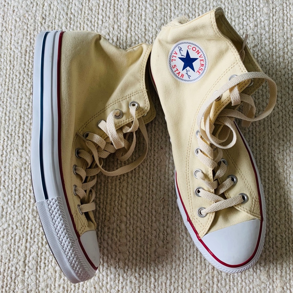 Converse High Tops Unbleached White